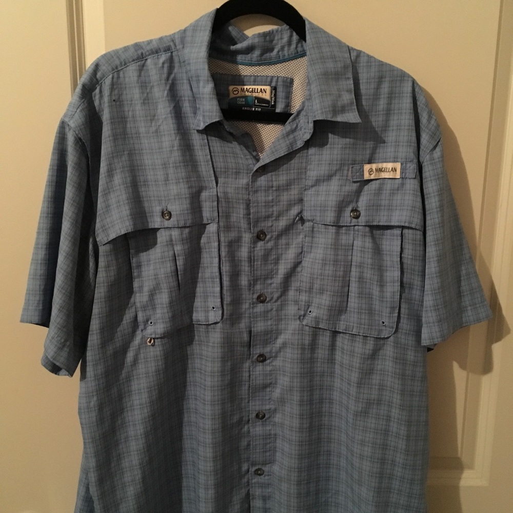 Magellan blue shirt